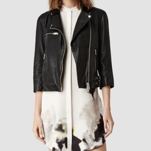 All Saints Turne Biker Leather Jacket